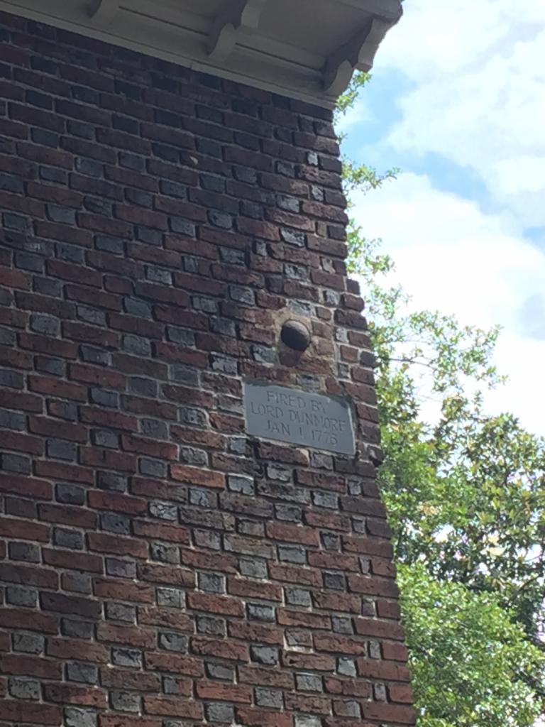 Norfolk history: A church in Norfolk with a revolutionary war cannonball stuck in the wall